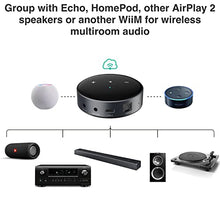 Load image into Gallery viewer, WiiM Mini AirPlay2 Wireless Audio Streamer, Multiroom Stereo, Preamplifier, Works with Alexa and Siri Voice Assistants, Stream Hi-Res Audio from Spotify, Amazon Music and More
