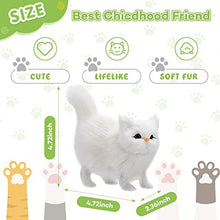 Load image into Gallery viewer, Zhanmai 2 Pcs Simulation Cat Toys Plush Simulation Animal Models Cat Plush Tabby Cat Realistic Stuffed Cat Ragdoll Gift for Kid,Women Plush Cat for Home Office Desktop Decoration

