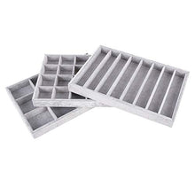Load image into Gallery viewer, Autoark Ice Velvet Stackable Jewelry Tray Showcase Display Organizer,Set of 3,AJ-075
