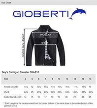 Load image into Gallery viewer, Gioberti Boy's Knitted Full Zip Cardigan Sweater with Soft Brushed Flannel Lining, Melange Coffee, Size 7
