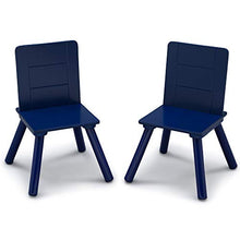 Load image into Gallery viewer, Delta Children Kids Table and Chair Set with Storage (2 Chairs Included) - Ideal for Arts &amp; Crafts, Snack Time, Homeschooling, Homework &amp; More, Grey/Blue
