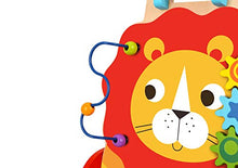 Load image into Gallery viewer, Pidoko Kids Lion Baby Walker Cart with Wheels - Wooden Activity Center Push and Pull Toy - for 1 Year Old and Up
