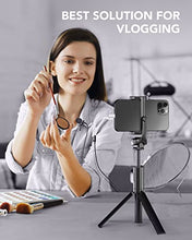 Load image into Gallery viewer, PoP voice Professional Lavalier Lapel Microphone Omnidirectional Condenser Mic for iPhone Android Smartphone,Recording Mic for Youtube,Interview,Video
