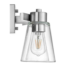 Load image into Gallery viewer, Prominence Home Fairendale 2 Light Brushed Nickel Bathroom Vanity Light with Clear Glass
