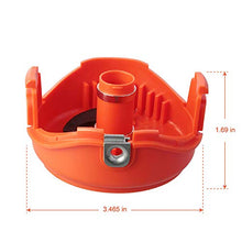Load image into Gallery viewer, THTEN SF-080 Trimmer Spools Cap Covers Compatible with Black Decker GH3000 LST540 Weed Eater with 90583594 Cap Covers Parts Auto-Feed Single Line (2 Pack)
