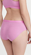 Load image into Gallery viewer, Calvin Klein Women's Pure Ribbed Hipster Panty, Lilac RAIN, X-Large
