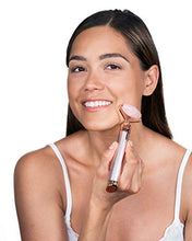 Load image into Gallery viewer, Finishing Touch Lumina Lumina Lumina Flawless Contour Vibrating Facial Roller &amp; Massager, Rose Quartz
