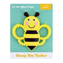 Load image into Gallery viewer, sweetbee Buzzy Bee Multi-Textured, Soft &amp; Soothing, Easy-Hold, Silicone Teether Toy (BPA Free, Freezer &amp; Dishwasher Safe)
