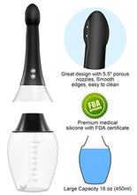 Load image into Gallery viewer, Automatic Electric Enema Bulb with 7 V-Modes &amp; 3 Speeds, 15.3oz SENSIVO Anti Back-Flow Anal Douche, Medical Silicone Enema Kit for Men Women Comfortable Colon Vagina Cleansing, BPA &amp; Phthalates Free
