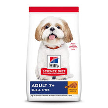 Load image into Gallery viewer, Hill's Science Diet Dry Dog Food, Adult 7+ for Senior Dogs, Small Bites, Chicken Meal, Barley &amp; Brown Rice Recipe, 5 lb Bag

