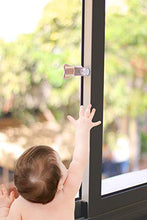 Load image into Gallery viewer, Sliding Door Lock for Child Safety (4-Pack) - Inaya - Child Proof Locks for Sliding Glass Doors, Windows, Closets &amp; Cabinets. Safety Locks for All Your Home Openings.
