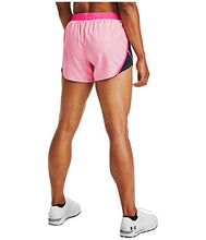 Load image into Gallery viewer, Under Armour Women's Fly By 2.0 Running Shorts , Cerise Full Heather (653)/Reflective , Medium
