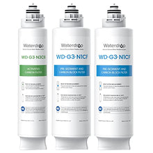 Load image into Gallery viewer, Waterdrop WD-G3-W Replacement Filter 1-Year Combo, Pack of 2 WD-G3-N1CF Filters and 1 WD-G3-N3CB Filter

