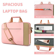 Load image into Gallery viewer, YTONET Laptop Case Laptop Bag 15-15.6 Inch Bundle, TSA Laptop Sleeve Grey &amp; Expandable Laptop Briefcase Pink with Shoulder Strap, Portable Notebook Computer Carrying Bag Gift for Work School Travel
