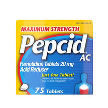Load image into Gallery viewer, Pepcid AC Maximum Strength for Heartburn Prevention &amp; Relief, 75 ct
