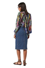 Load image into Gallery viewer, PETER DUNDAS Long Sleeve Multi Coloured Printed TOP, 36IT
