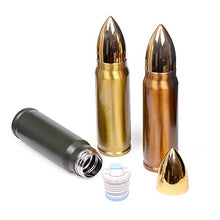 Load image into Gallery viewer, Goetland 304 Stainless Steel 17 oz 500 ml Bullet Tumbler Water Bottle Vacuum Insulated Cup Travel Mug Flasks No Logo Gold
