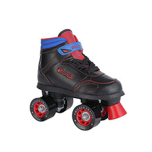 Load image into Gallery viewer, Chicago Boys Sidewalk Roller Skate - Black Youth Quad Skates - Size J12
