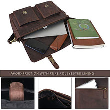 Load image into Gallery viewer, Laptop-Bag for Men and Women-Real Leather Messenger Bag Fits 18-Inch Laptop
