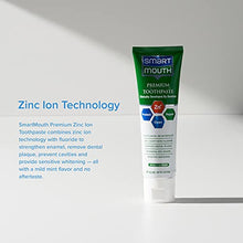 Load image into Gallery viewer, SmartMouth Premium Zinc Ion Toothpaste, Helps with Cavity, Enamel &amp; Plaque, Mild Mint, 6 oz, 4 Pack
