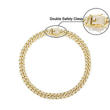 Load image into Gallery viewer, FEEL STYLE Mens Cuban Link Chain Gold Silver Plated Bling Miami Cuban Necklace Diamond Chain for Men13MM Iced Out Hip Hop Jewelry
