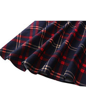 Load image into Gallery viewer, Hanpceirs Women's Boatneck Sleeveless Swing Vintage 1950s Cocktail Dress Redplaid M
