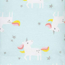 Load image into Gallery viewer, Gerber Baby Girls 4-Pack Short Sleeve Onesies Bodysuits, Pink Unicorns, 6-9 Months

