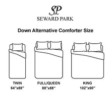 Load image into Gallery viewer, Seward Park All Season Down Alternative Reversible Quilted Comforter, Hypoallergenic, Lightweight, Plush Microfiber Fill, Duvet Insert or Summer Comforter, Black/Gray Brown, King Size
