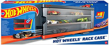 Load image into Gallery viewer, Hot Wheels Interactive Display Case with 8 1:64 Scale Hot Wheels Cars, Storage for 12 Toy Cars, Connects to Hot Wheels Track, Gift for Collectors &amp; Kids 4 Years &amp; Older
