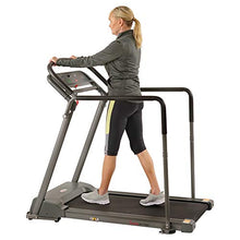 Load image into Gallery viewer, Sunny Health &amp; Fitness Walking Treadmill with Low Wide Deck and Multi-Grip Handrails for Balance, 295 LB Max Weight - SF-T7857,Black
