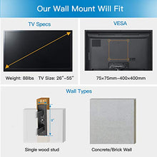 Load image into Gallery viewer, PERLESMITH TV Wall Mount for Most 26-55 Inch Flat Curved TVs with Swivels, Tilts &amp; Extends 19.5 Inch - Wall Mount TV Bracket VESA 400x400 Fits LED, LCD, OLED, 4K TVs Up to 88 lbs
