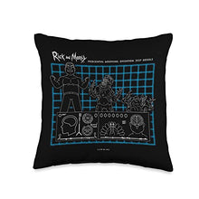 Load image into Gallery viewer, Rick and Morty Presidential Morphing Throw Pillow, 16x16, Multicolor

