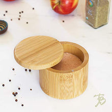 Load image into Gallery viewer, Totally Bamboo Salt Cellar Bamboo Storage Box with Magnetic Swivel Lid, 6 Ounce Capacity
