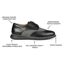 Load image into Gallery viewer, Thomas &amp; Vine Wilder Wingtip Derby Black 9 Medium Mens US
