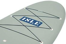 Load image into Gallery viewer, ISLE Cruiser Stand Up Paddle Board &amp; SUP Bundle — Rigid Board with Lightweight Foam Core and Soft, Comfort-Top Deck Pad — 235 Pound Capacity, 10’5” Long x 32" Wide x 4.5” Thick (Green, 10'5")
