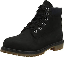 Load image into Gallery viewer, Timberland Kids' 6" Premium Waterproof-K, Black Nubuck, 6 M US Big Kid
