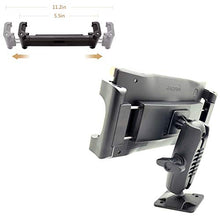 Load image into Gallery viewer, Heavy Duty Smartphone Tablet GPS AMPS Drill Base Dash ELD Mount for iPad Pro 12.9 Air Mini Galaxy Tab &amp; GPS for Car Commercial Vehicle Van Semi Truck Fleet Limo (Holder fit iPhone 14 13 12 11 S21 S22)
