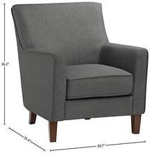 Load image into Gallery viewer, Amazon Brand – Stone &amp; Beam Cheyanne Modern Living Room Accent Arm Chair, 30.7"W, Caviar
