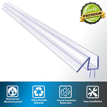 Load image into Gallery viewer, 2-Pack Butecare Frameless Shower Door Bottom Seal – Stop Shower Leaks and Create a Water Barrier (3/8” x 39”)
