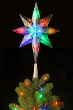 Load image into Gallery viewer, National Tree Company Pre-lit Artificial Christmas Tree Topper | Includes Pre-strung Multi-Color LED Lights | Bethlehem Star - 11 Inch

