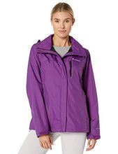 Load image into Gallery viewer, Columbia Women's Pouration Waterproof Rain Jacket, Wild Iris, Large
