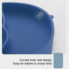 Load image into Gallery viewer, Baby Silicone Suction Plate,Toddler Divided Dish,Kids Silicone Placemat Fits Most Highchair Trays, Microwave Dishwasher Safe (Blue)
