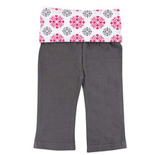 Load image into Gallery viewer, Yoga Sprout Hoodie, Bodysuit, and Pants Set, Pink Medallion, 3-6 Months
