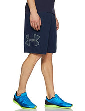 Load image into Gallery viewer, Under Armour Men's Tech Graphic Shorts , Academy Blue (409)/Steel , Large
