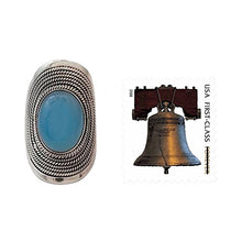 Load image into Gallery viewer, NOVICA Blue Chalcedony .925 Sterling Silver Cocktail Ring, Jaipur Skies'

