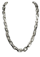 Load image into Gallery viewer, TEX 10k Solid White Gold Handmade Link Men's Chain/Necklace 24" 220 Grams 10.5MM
