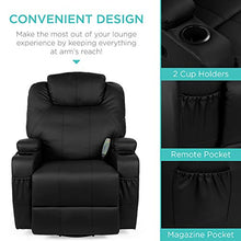 Load image into Gallery viewer, Best Choice Products Executive Swivel Massage Recliner Chair w/ Remote Control, 5 Modes, 2 Cup Holders - Black
