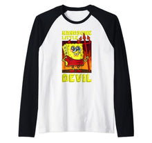 Load image into Gallery viewer, Mademark x SpongeBob SquarePants - SpongeBob Handsome Little Devil Funny Halloween Costume Kids Raglan Baseball Tee
