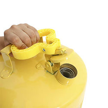 Load image into Gallery viewer, Eagle UI-50-FSY Yellow Galvanized Steel Type I Diesel Safety Can with Funnel, 5 gallon Capacity, 13.5" Height, 12.5" Diameter
