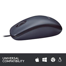 Load image into Gallery viewer, Logitech B100 Corded Mouse – Wired USB Mouse for Computers and laptops, for Right or Left Hand Use, Black
